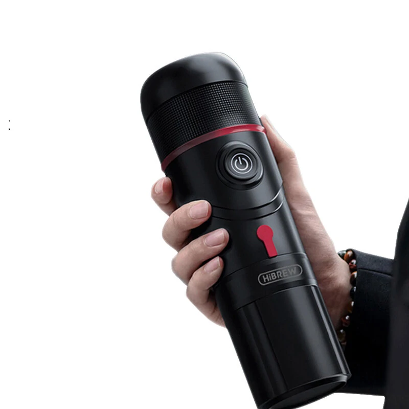 (image for) [EU/US/AE Direct] HiBREW H4 Multifunctional Portable Coffee Machine Adapter & Storage Bag & Foldable Holder Compatible with NS Capsules DG Capsules & Ground Coffee for Outdoor Activities