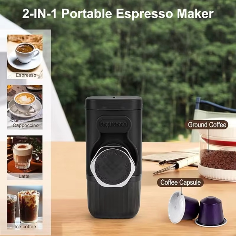 Portable-Mini-Manual-Espresso-Coffee-Maker-Powder--Capsules-2-in-1-Coffee-Extractor-With-100ml-Water-2032280